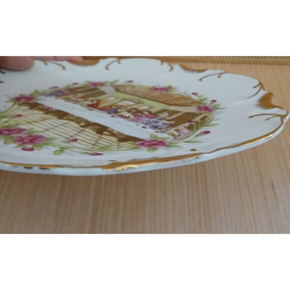 The Last Supper Plate Gold Trim Decorative Porcelain Made in Japan Beautiful! - Picture 7 of 9